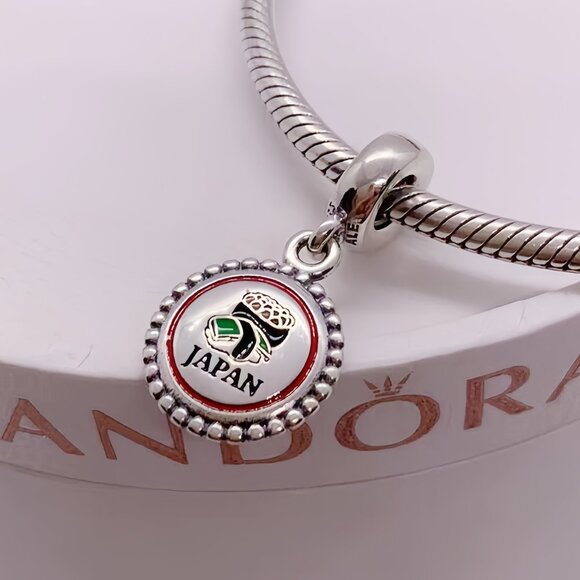 Pandora JAPAN EXCLUSIVE SUSHi Charm Pendant Travel Pendant /S925 Sterling Silve - Picture 1 of 2